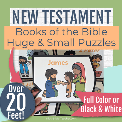 Books of the Bible Puzzle - New Testament Bible Games for Youth