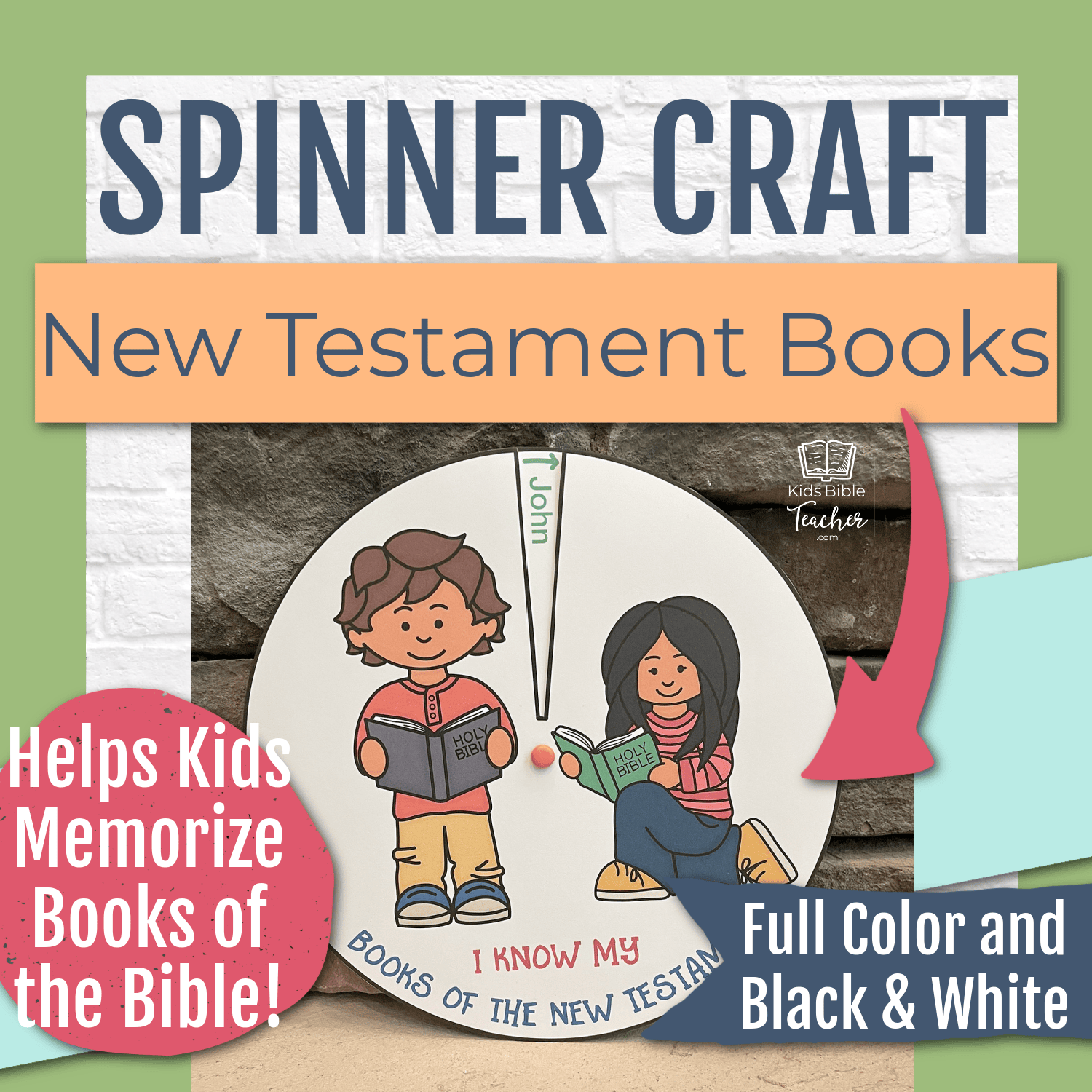 New Testament Spinner Books of the Bible Craft