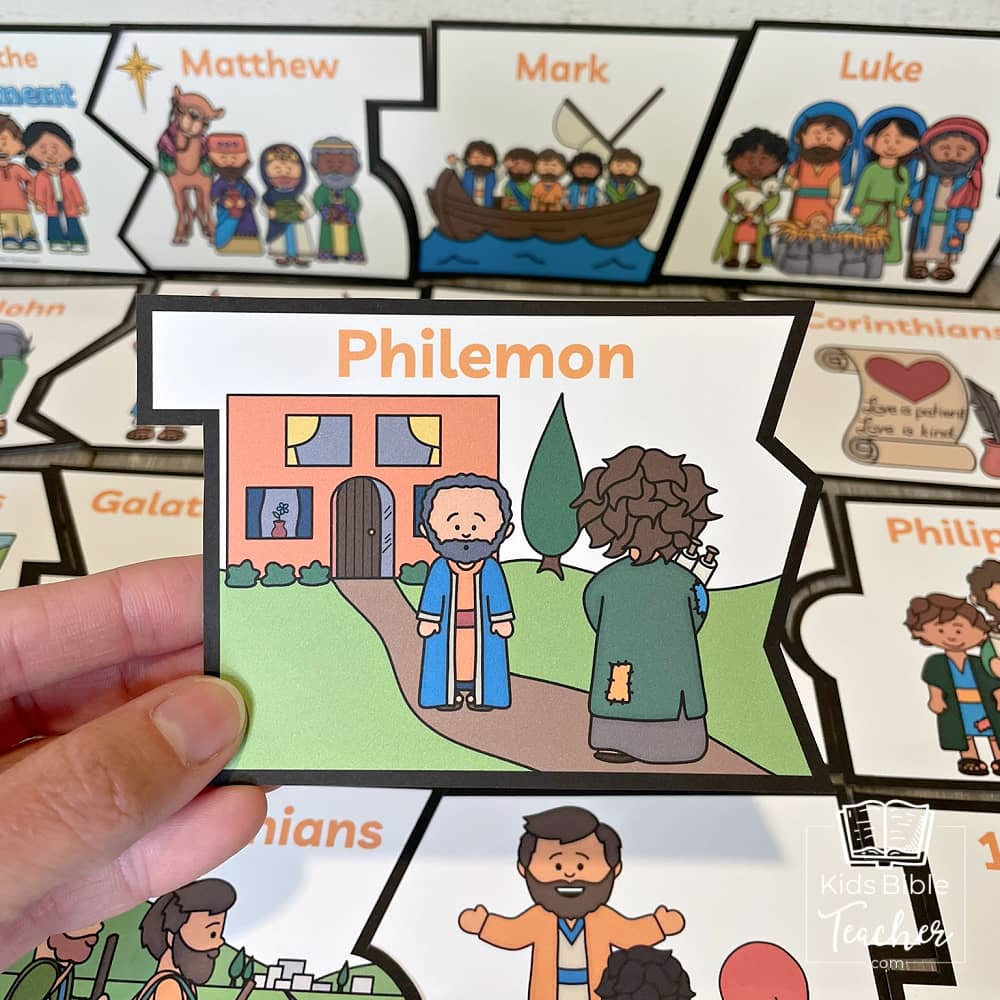 Books of the Bible Puzzle - New Testament Bible Games for Youth