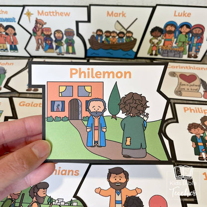 Books of the Bible Puzzle - New Testament Bible Games for Youth