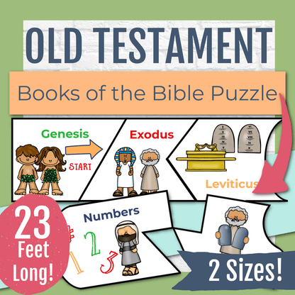 Books of the Bible Puzzle - Old Testament Bible Games for Youth