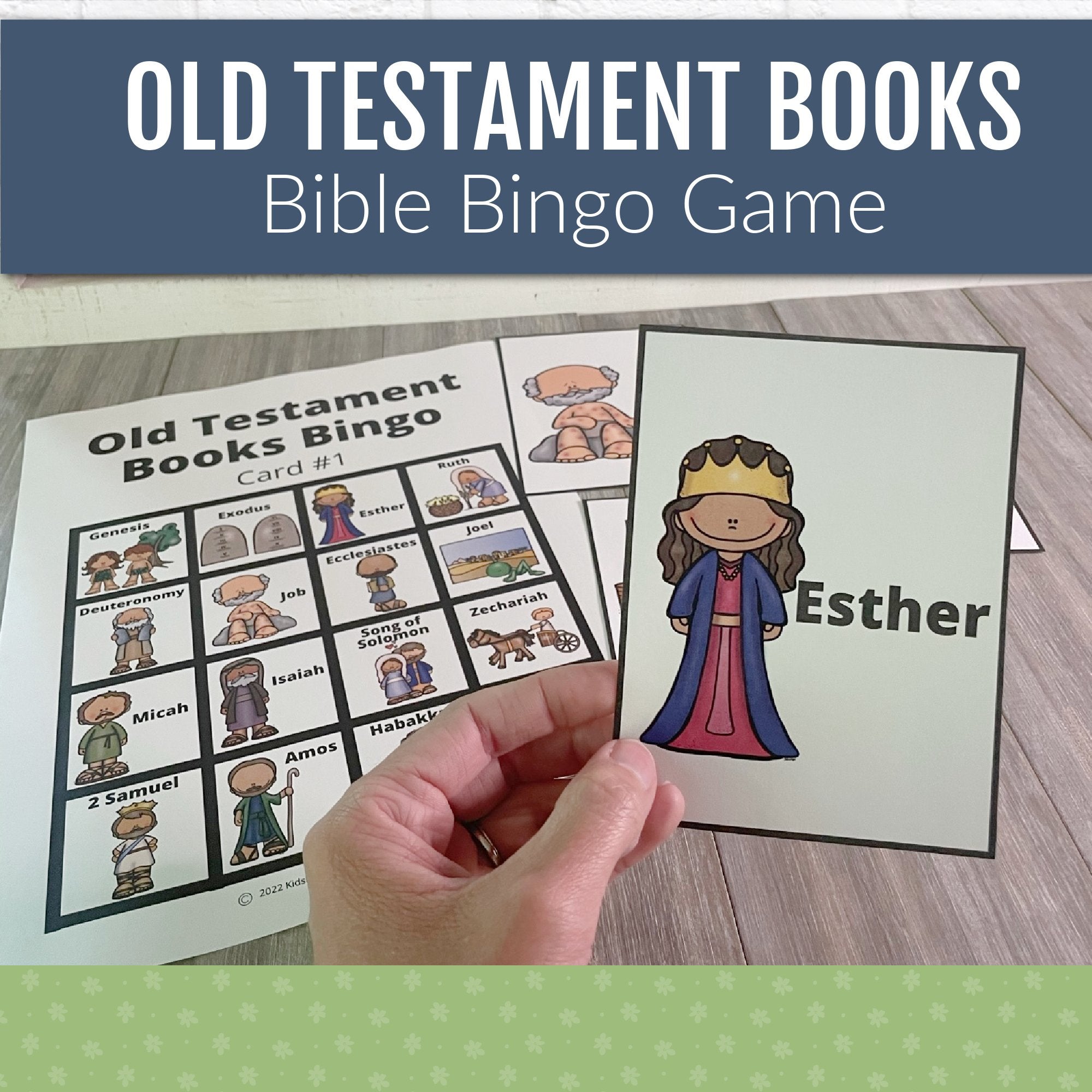 Bible Bingo - Old Testament BOOKS Bible Games for Kids