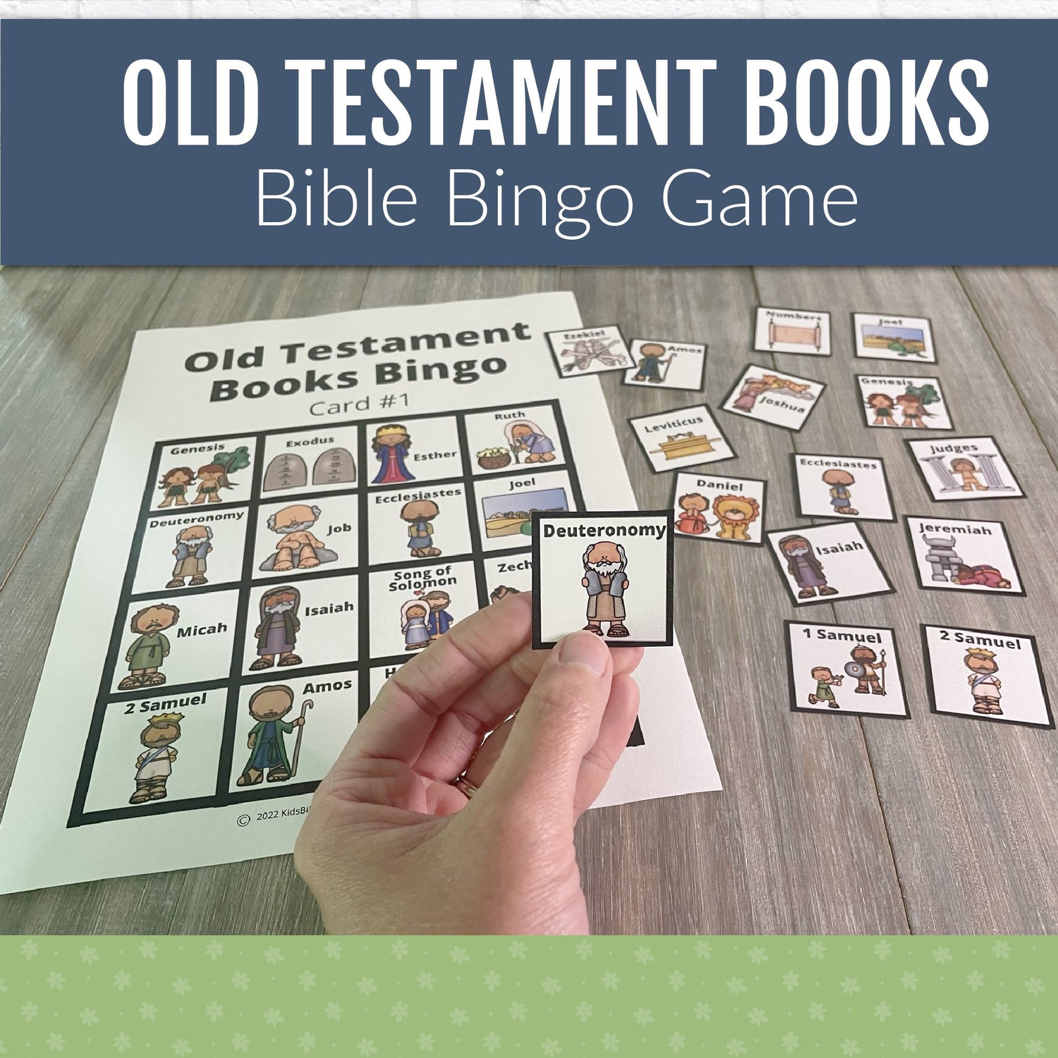 Bible Bingo - Old Testament BOOKS Bible Games for Kids