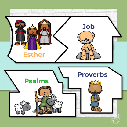 Books of the Bible Puzzle - Old Testament Bible Games for Youth