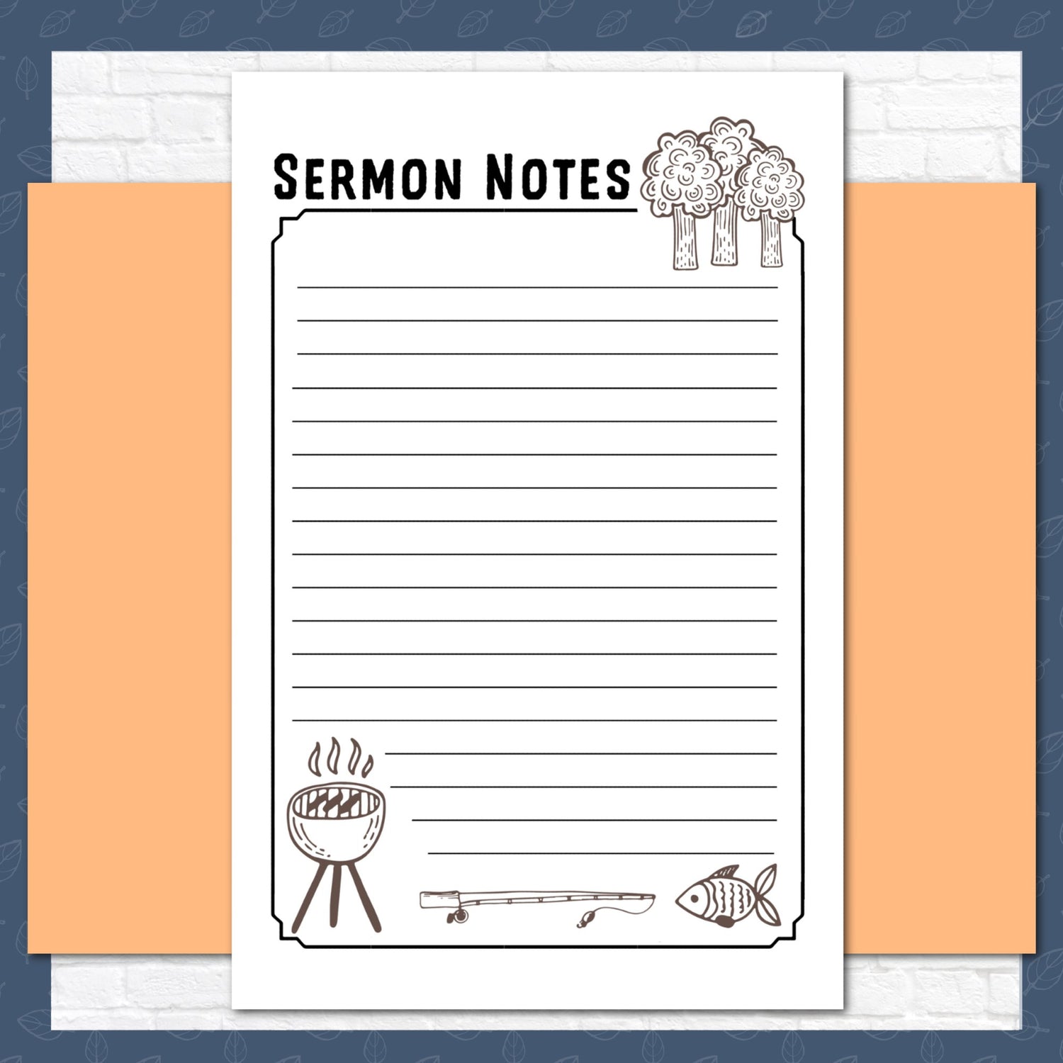 Outdoor Adventures Sermon Notes for Tweens, Teens, and Adults, Instant Download