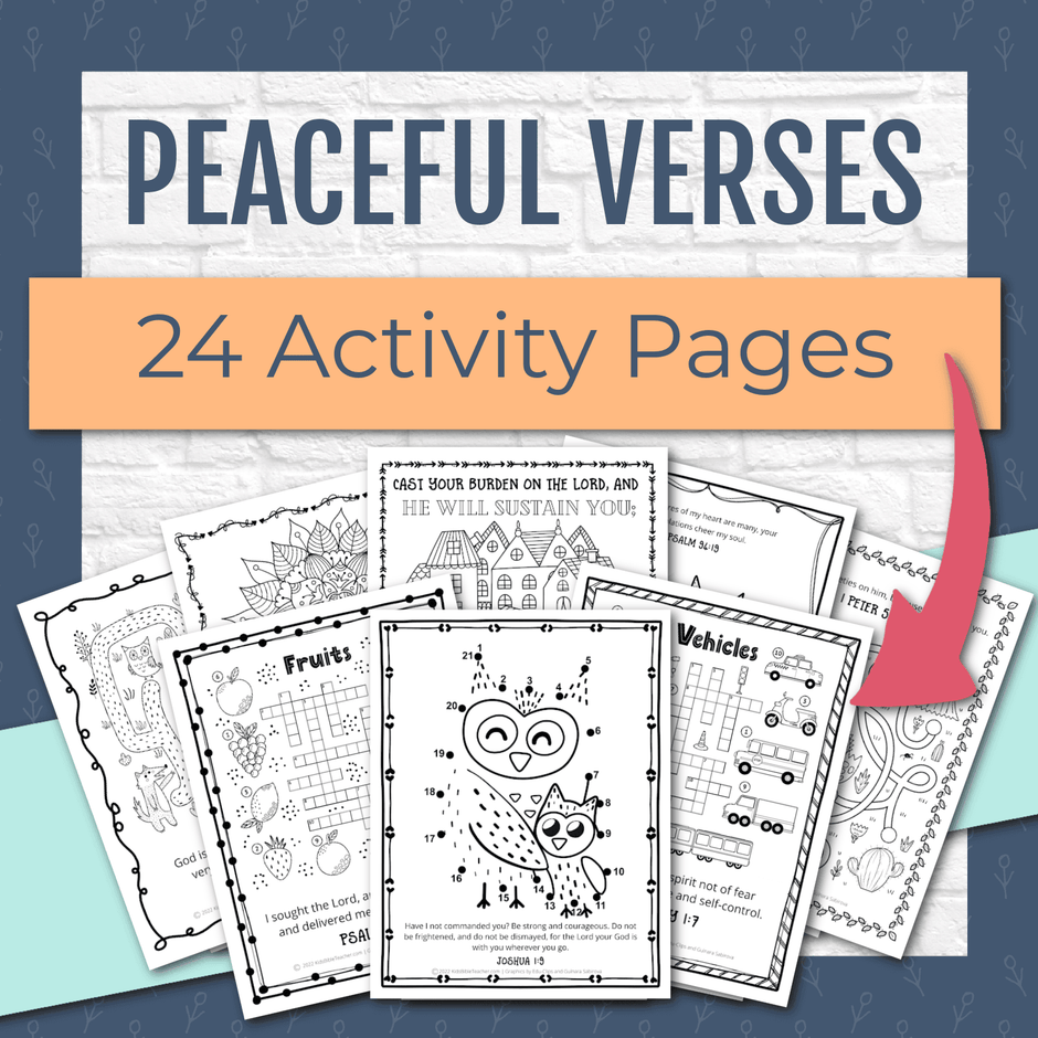 Activity Pages – Kids Bible Teacher