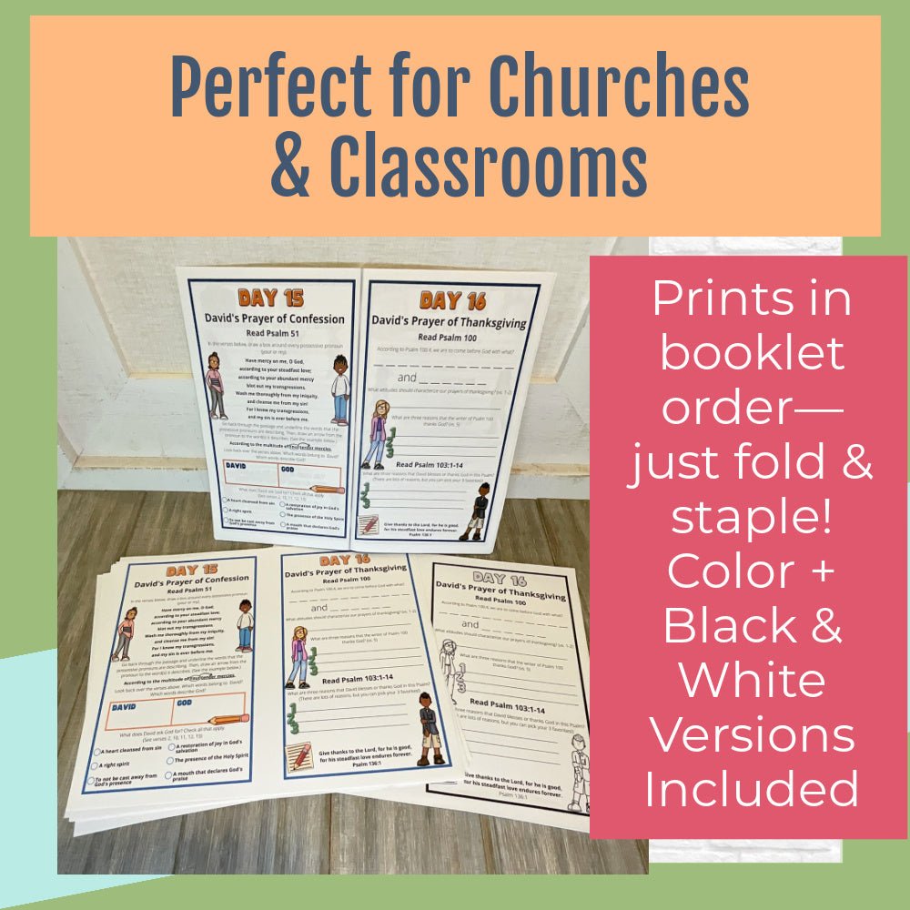 Prayer Journal Pages for Tweens and Teens