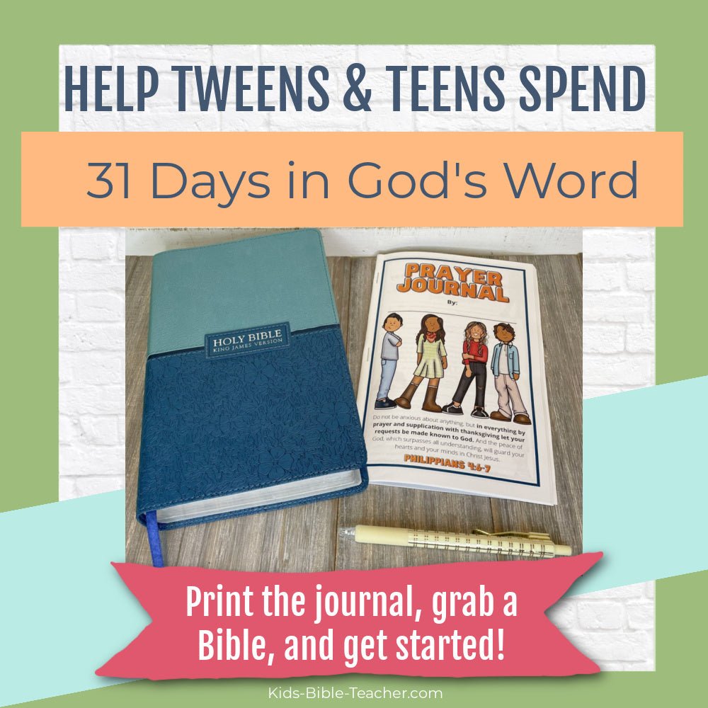 Prayer Journal Pages for Tweens and Teens