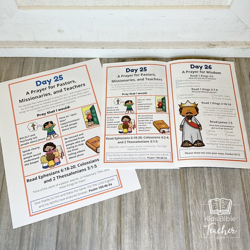 Prayer Journal Pages for Preschoolers and Early Readers