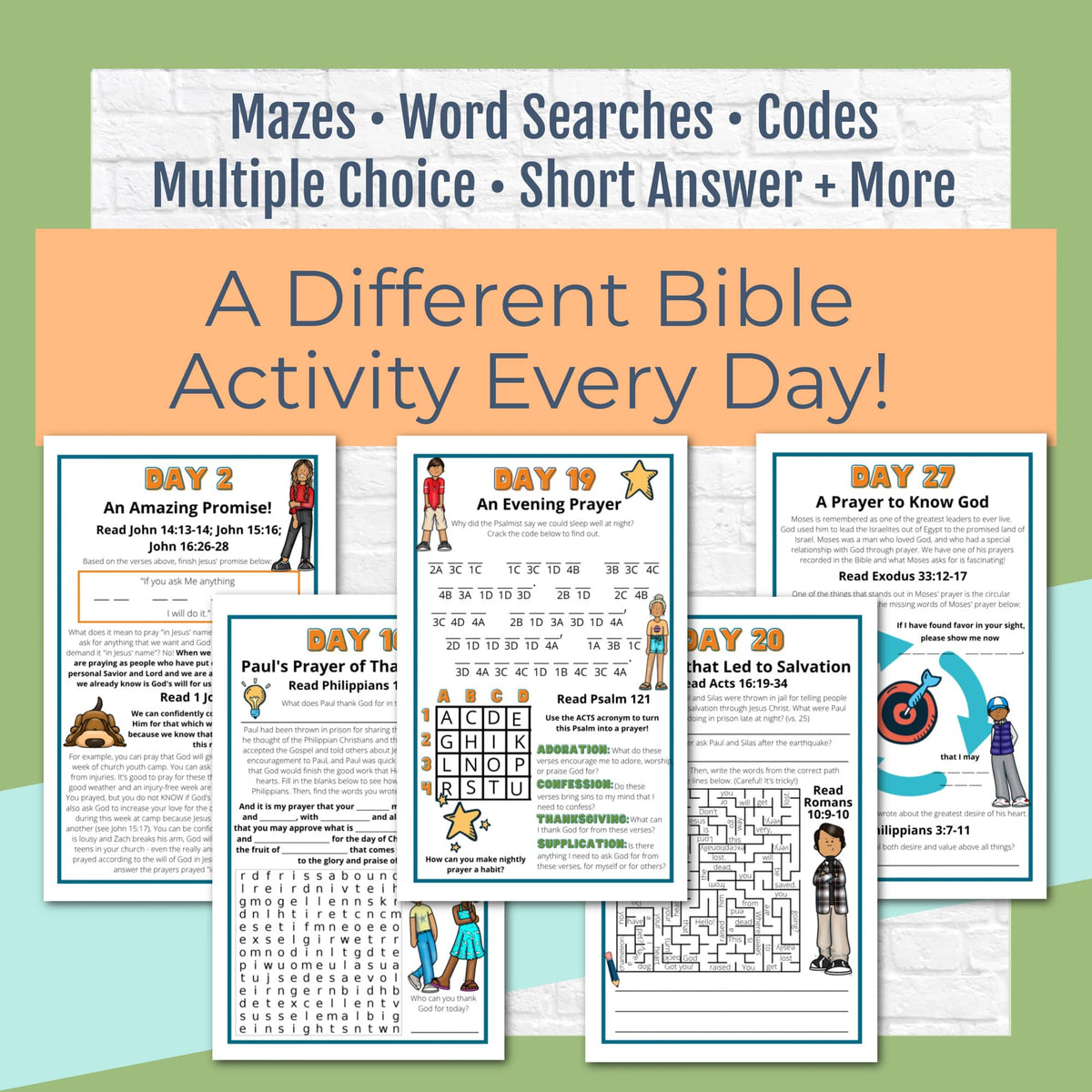 Prayer Journal Pages for Tweens and Teens