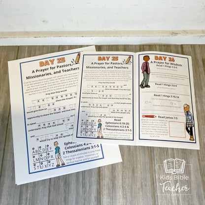 Prayer Journal Pages for Tweens and Teens