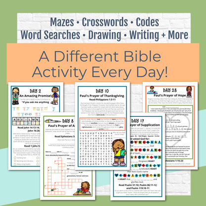 Prayer Journal Pages for Elementary Kids