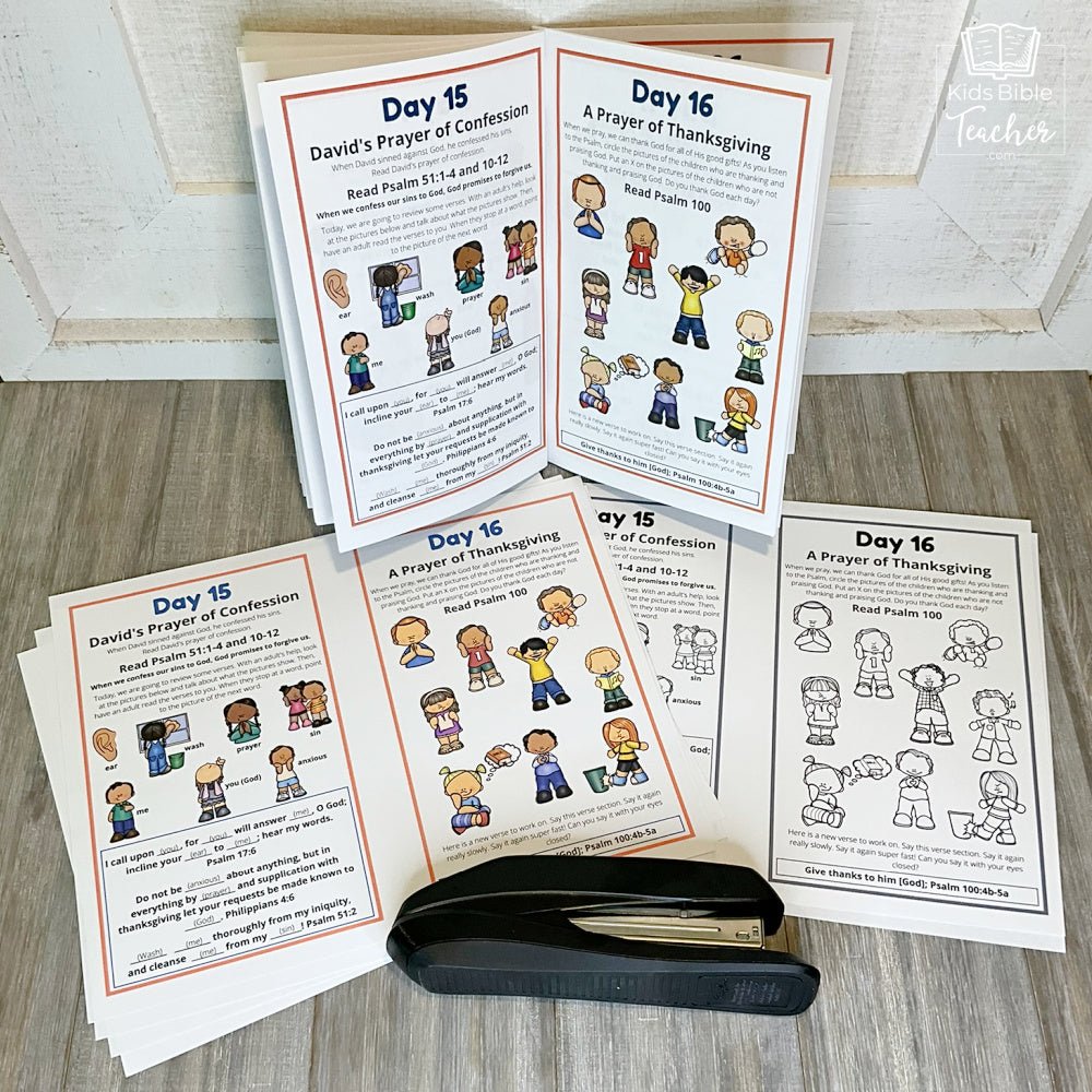 Prayer Journal Pages for Preschoolers and Early Readers