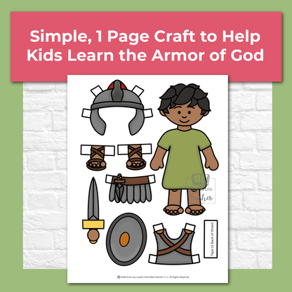 Armor of God Dress-Up Bible Craft for Kids