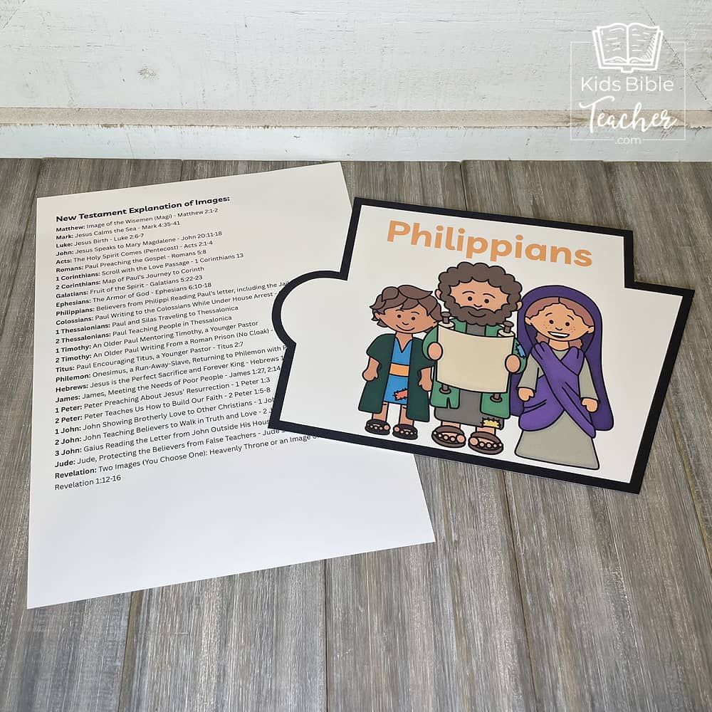 Books of the Bible Puzzle - New Testament Bible Games for Youth