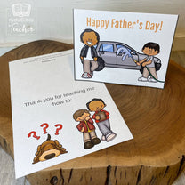 Father's Day Printable Cards with Bible Verses for Kids to Make, Set o ...