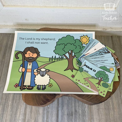 Psalm 23 Full Color Teaching Posters and Mini Cards
