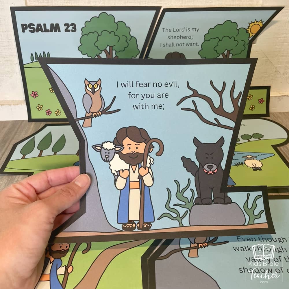 Psalm 23 Bible Puzzle for Kids