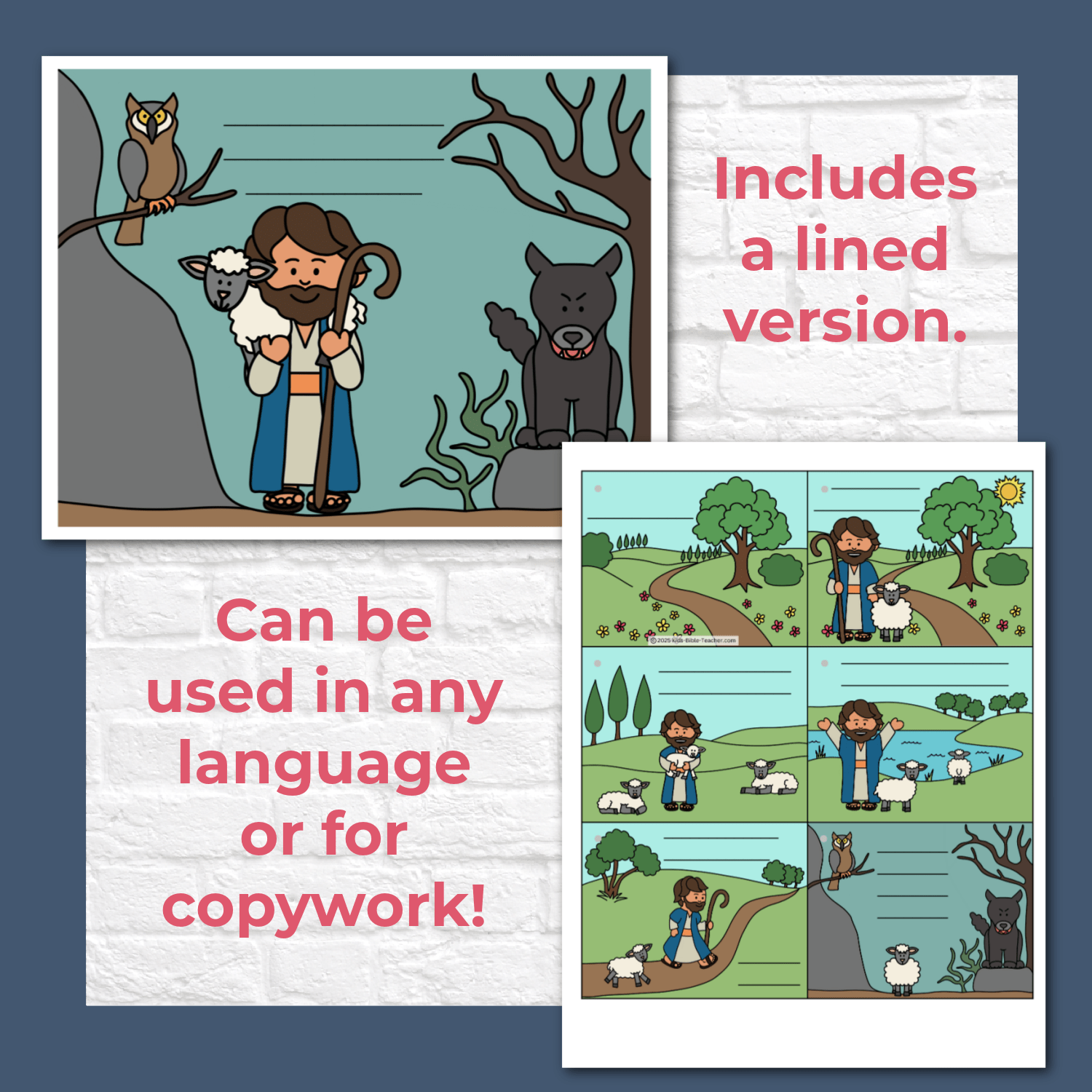 Psalm 23 Full Color Teaching Posters and Mini Cards