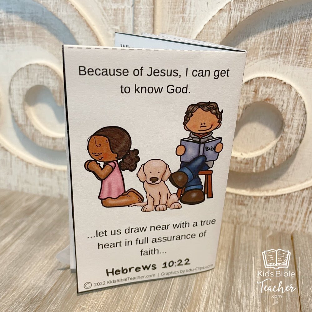 &quot;How Can I Get To Know God?&quot; Mini-Book Salvation Craft for Kids