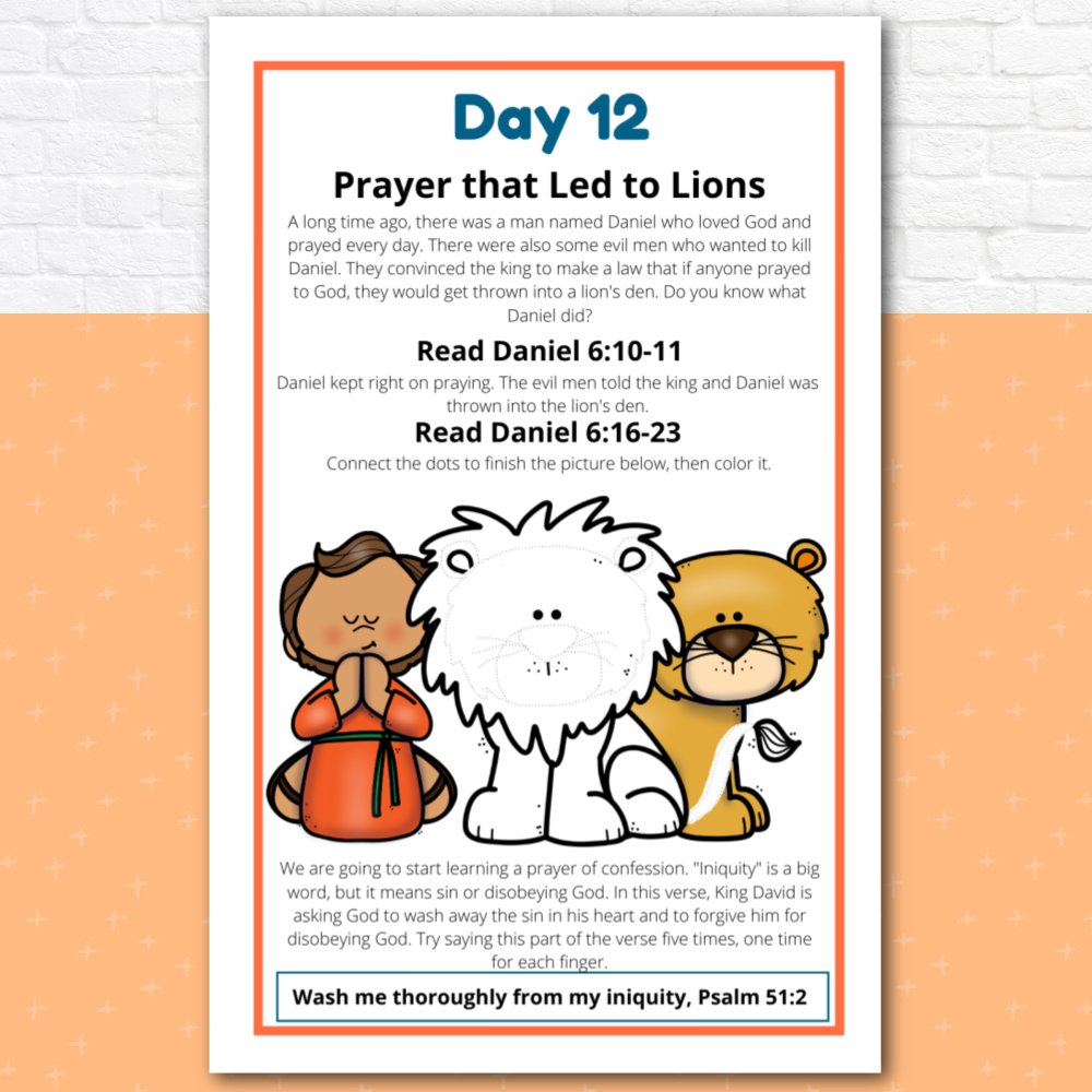 Prayer Journal Pages for Preschoolers and Early Readers