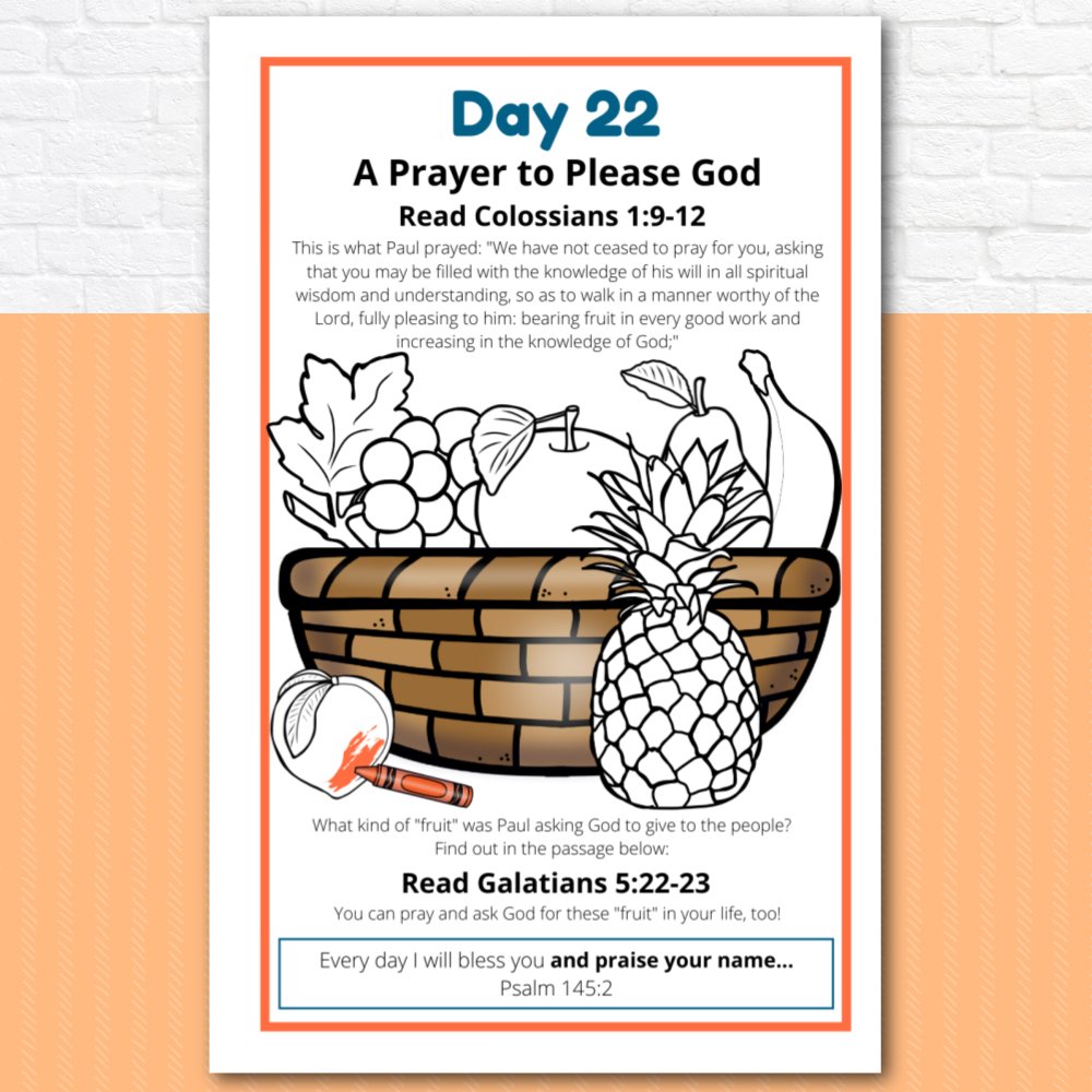 Prayer Journal Pages for Preschoolers and Early Readers