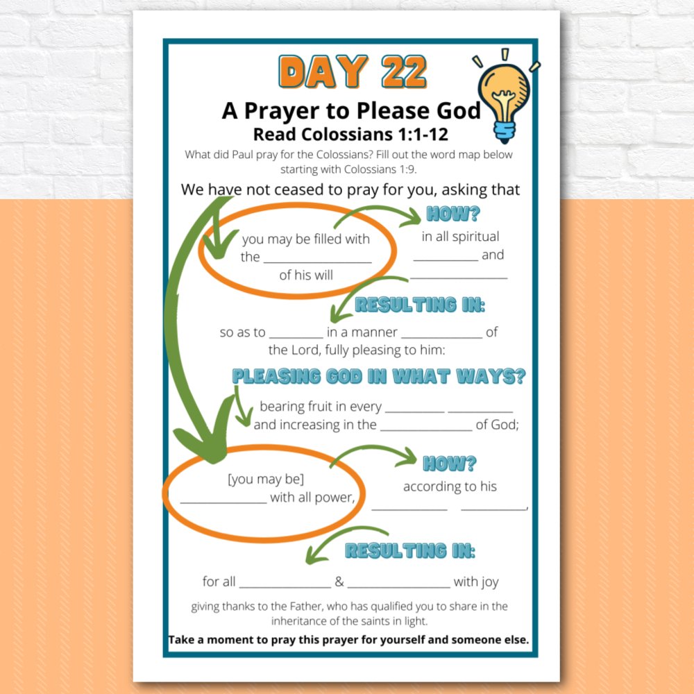 Prayer Journal Pages for Tweens and Teens