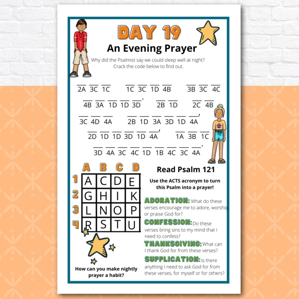 Prayer Journal Pages for Tweens and Teens