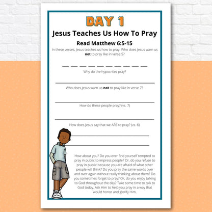 Prayer Journal Pages for Tweens and Teens