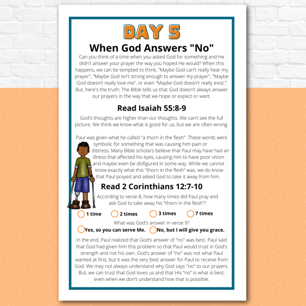 Prayer Journal Pages Set Of Three - Preschool, Elementary, AND Tween/T –  Kids Bible Teacher