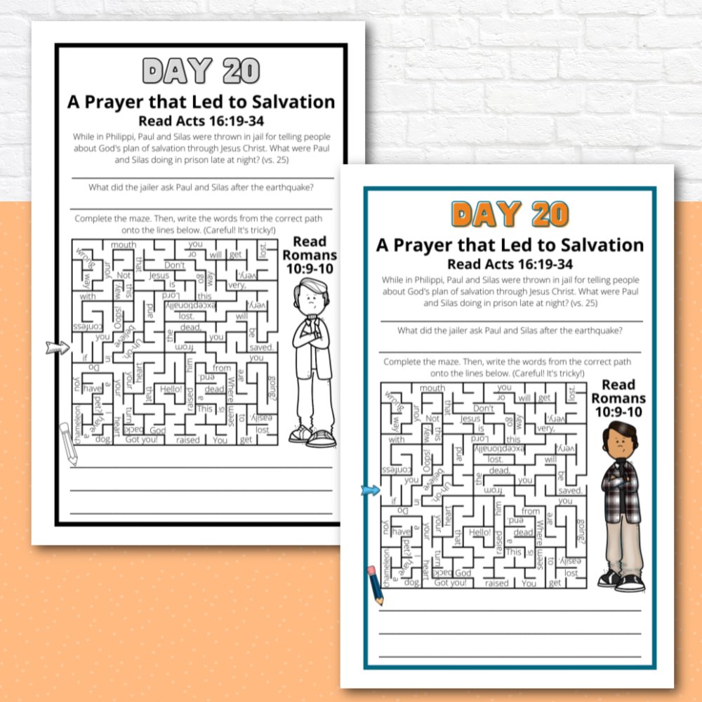 Prayer Journal Pages for Tweens and Teens