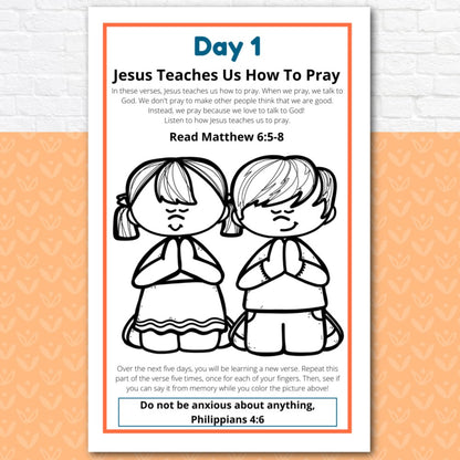 Prayer Journal Pages for Preschoolers and Early Readers