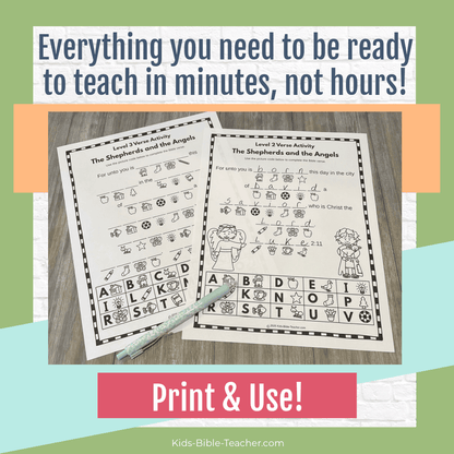 The Shepherds and the Angels Complete Bible Lesson