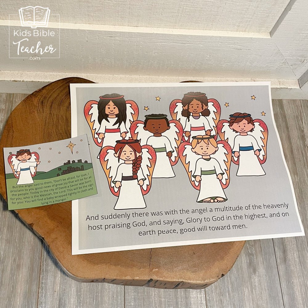 The Story of the Shepherds Posters and Mini Cards for Christmas - Bible Nativity Story