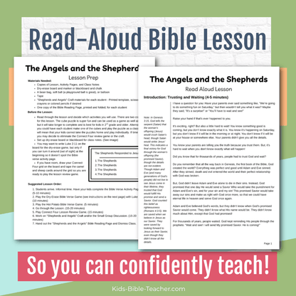 The Shepherds and the Angels Complete Bible Lesson