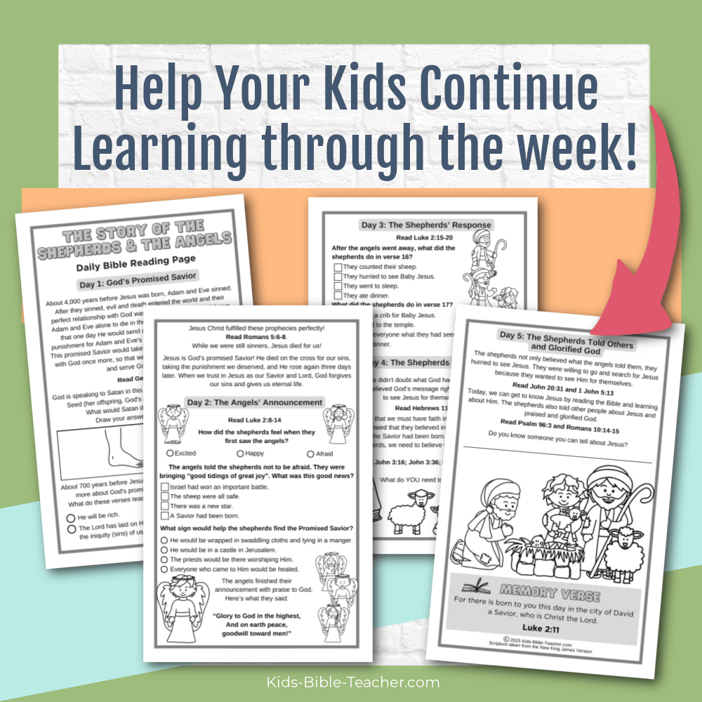 The Shepherds and the Angels Complete Bible Lesson