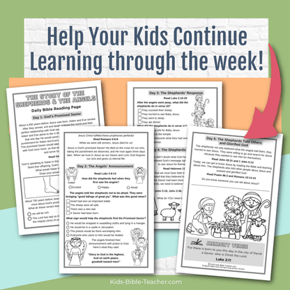 The Shepherds and the Angels Complete Bible Lesson