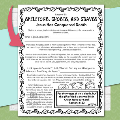 Sweet Opportunity: Seeing the Gospel in Halloween Bible Study Instant DIGITAL Download