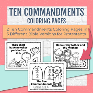 Ten Commandments Printable Bundle – Kids Bible Teacher