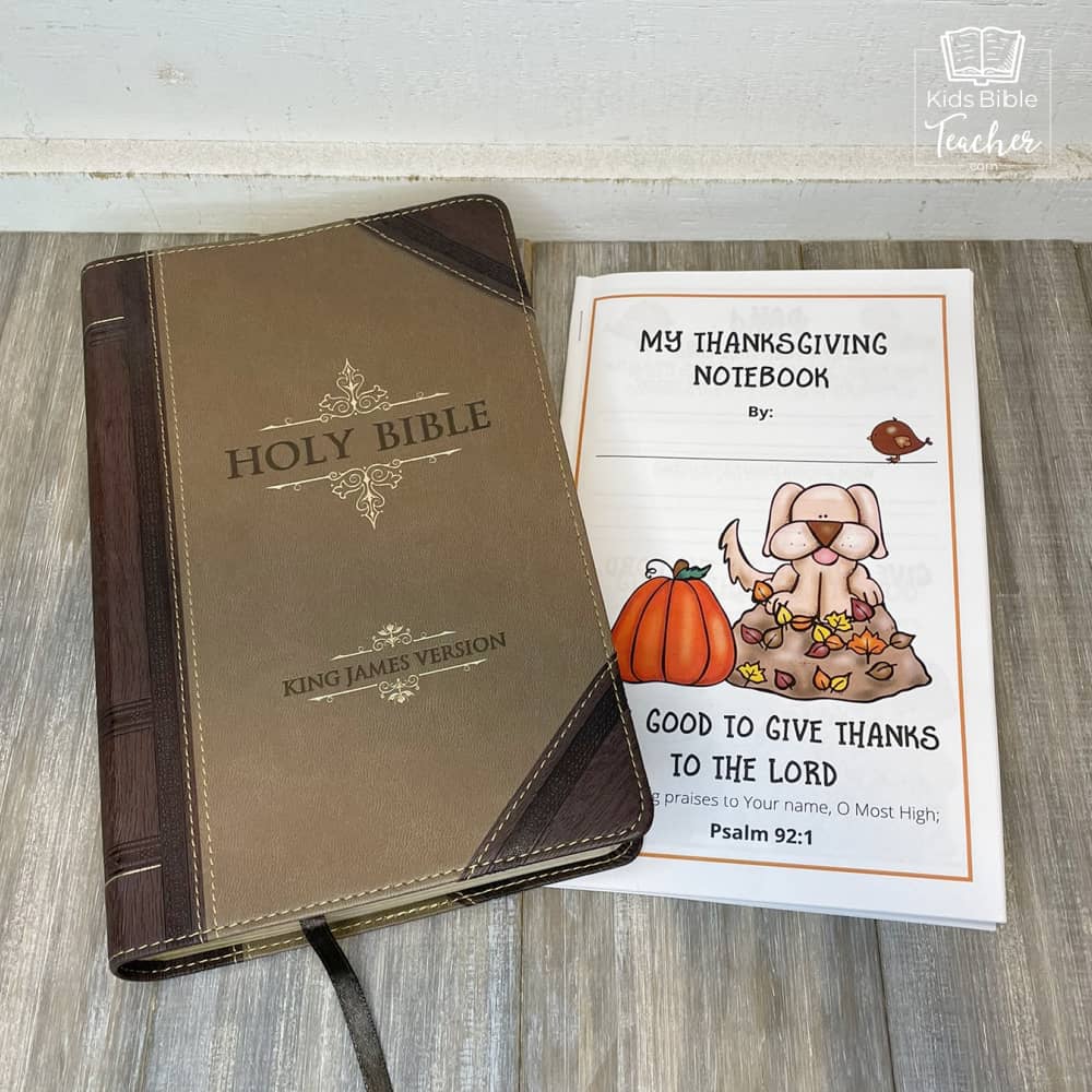 Gratitude Journal Pages with Thanksgiving Bible Verses, UNDATED Version