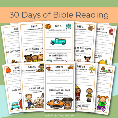 Gratitude Journal Pages with Thanksgiving Bible Verses, UNDATED Version