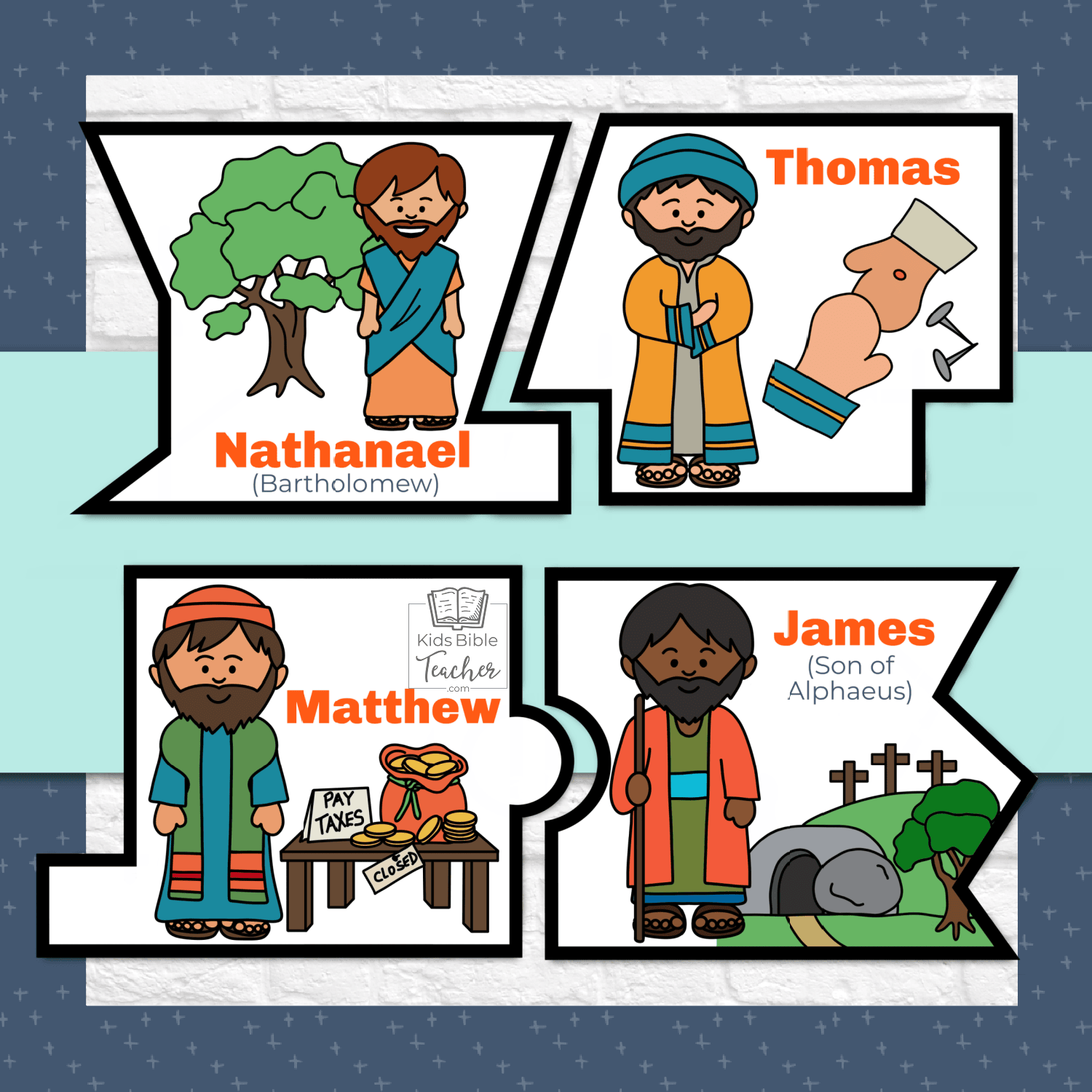 Jesus 12 Disciples Puzzle Kids Bible Teacher jesus-12-disciples-puzzle-kids-bible-teacher