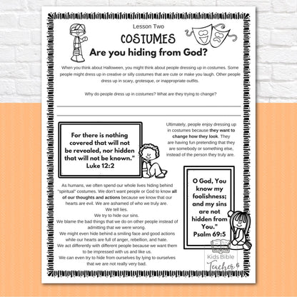 Sweet Opportunity: Seeing the Gospel in Halloween Bible Study Instant DIGITAL Download