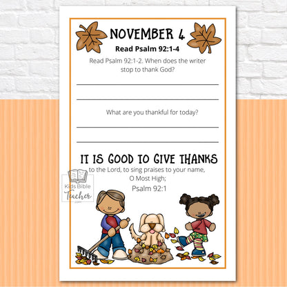 Thanksgiving Journal Pages Special Offer