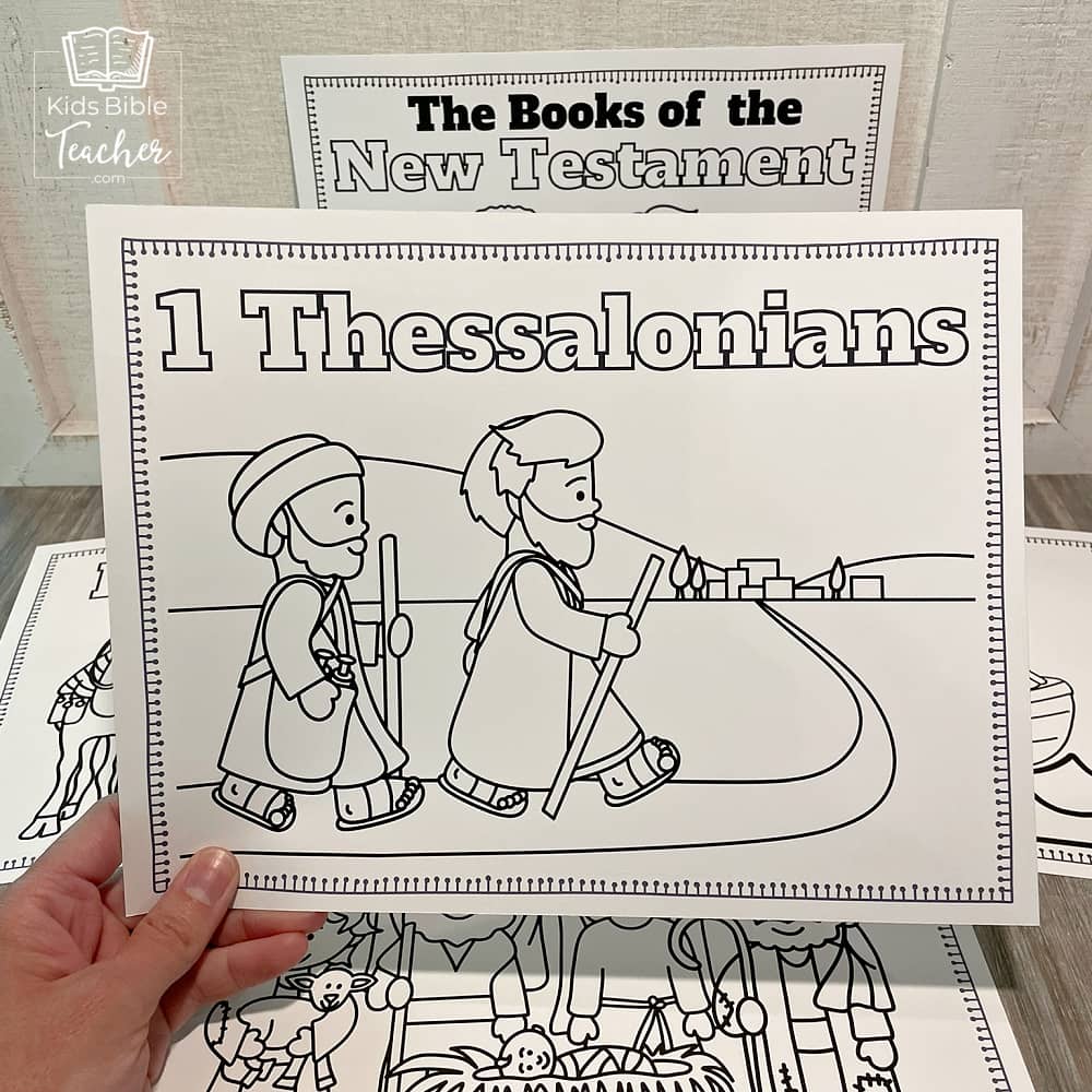 New Testament Books of the Bible Coloring Pages and Mini Cards for Kids