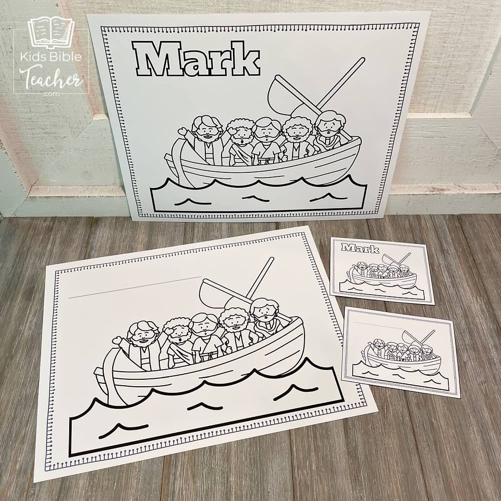 New Testament Books of the Bible Coloring Pages and Mini Cards for Kids