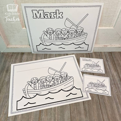 New Testament Books of the Bible Coloring Pages and Mini Cards for Kids