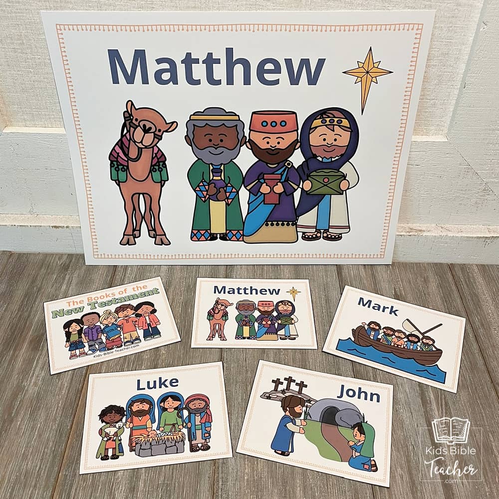 New Testament Books of the Bible Teaching Posters and Mini Cards