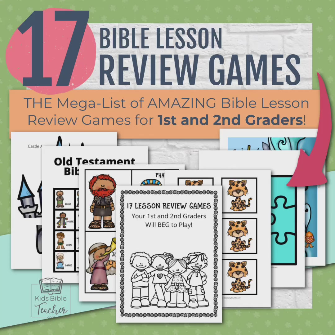 17 AMAZING Bible Lesson Review Games for 1st and 2nd Grades