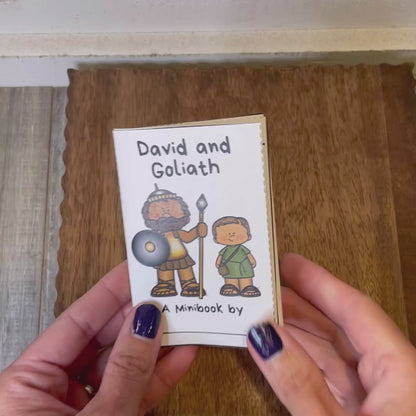 David and Goliath Mini Book Bible Craft for Kids